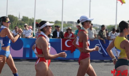 竞走图片,步履坚定，展现运动精神