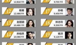娱乐圈2017收入,明星财富榜风云再起